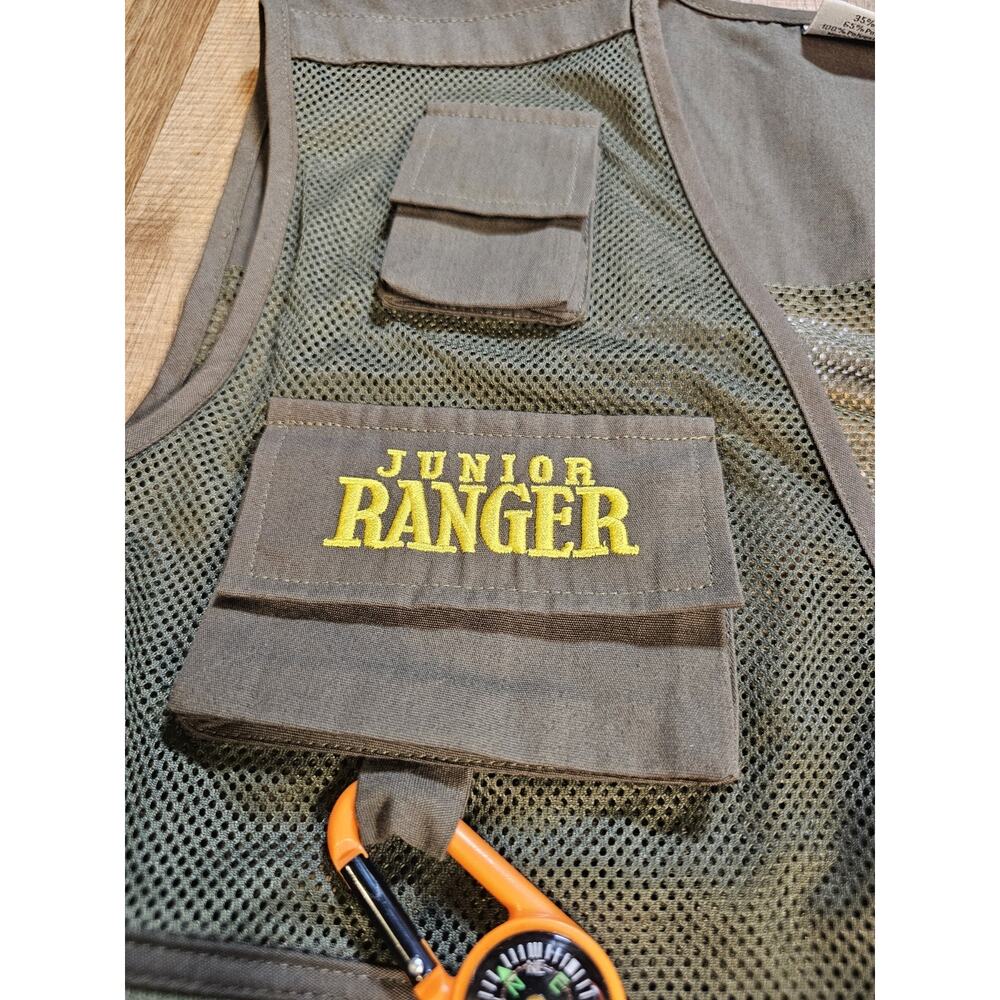 The Wild Wild West Junior Ranger Vest Rocky Mountain Nation Park Youth Size XL - Picture 2 of 7